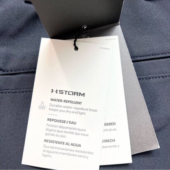 NWT Under Armour Black Golf Shorts Bird Print 40 - Picture 8 of 8